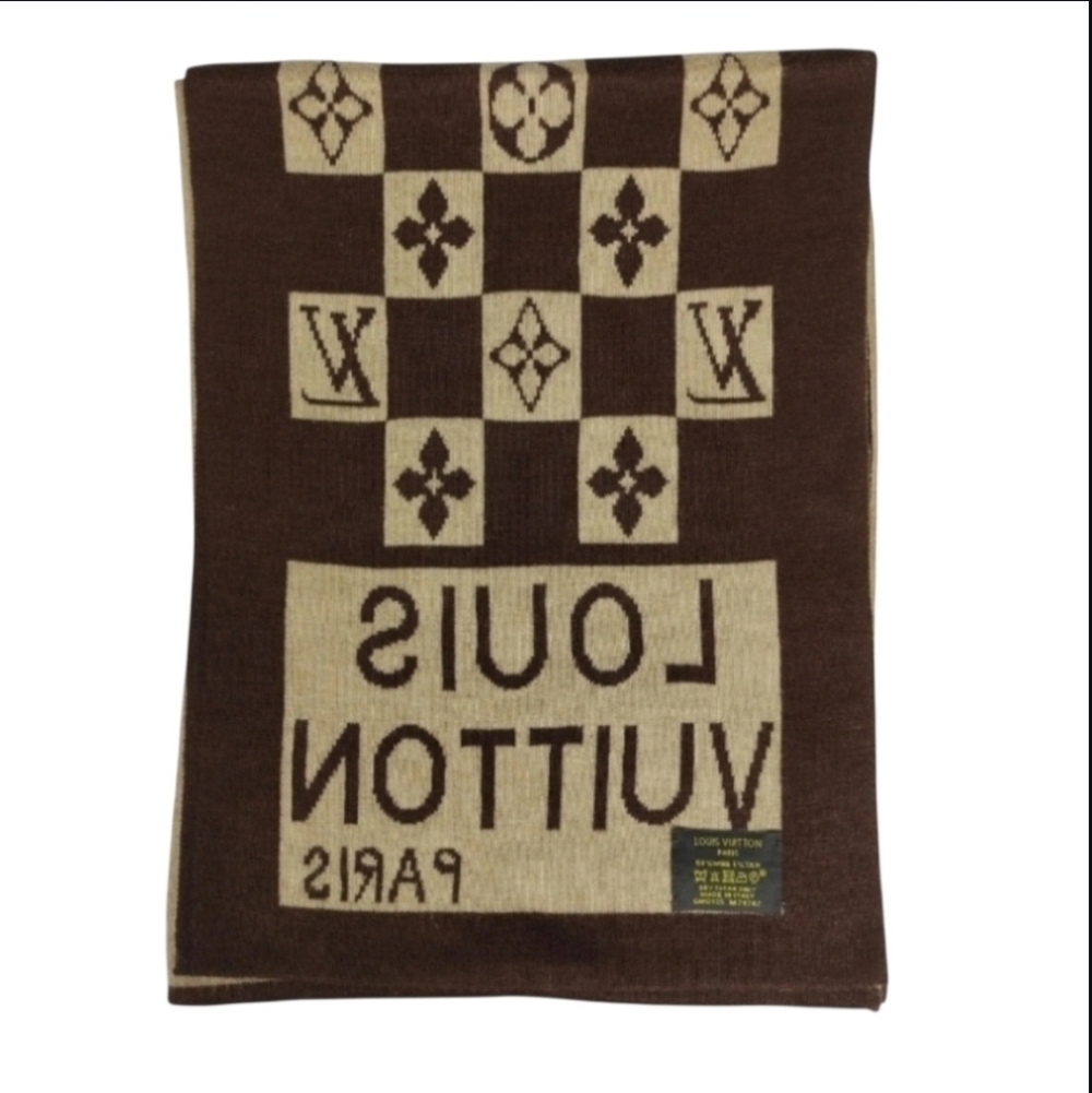 🏅Luxurious LOUIS VUITTON WOOL & SILK SCARF - Picture 3 of 10